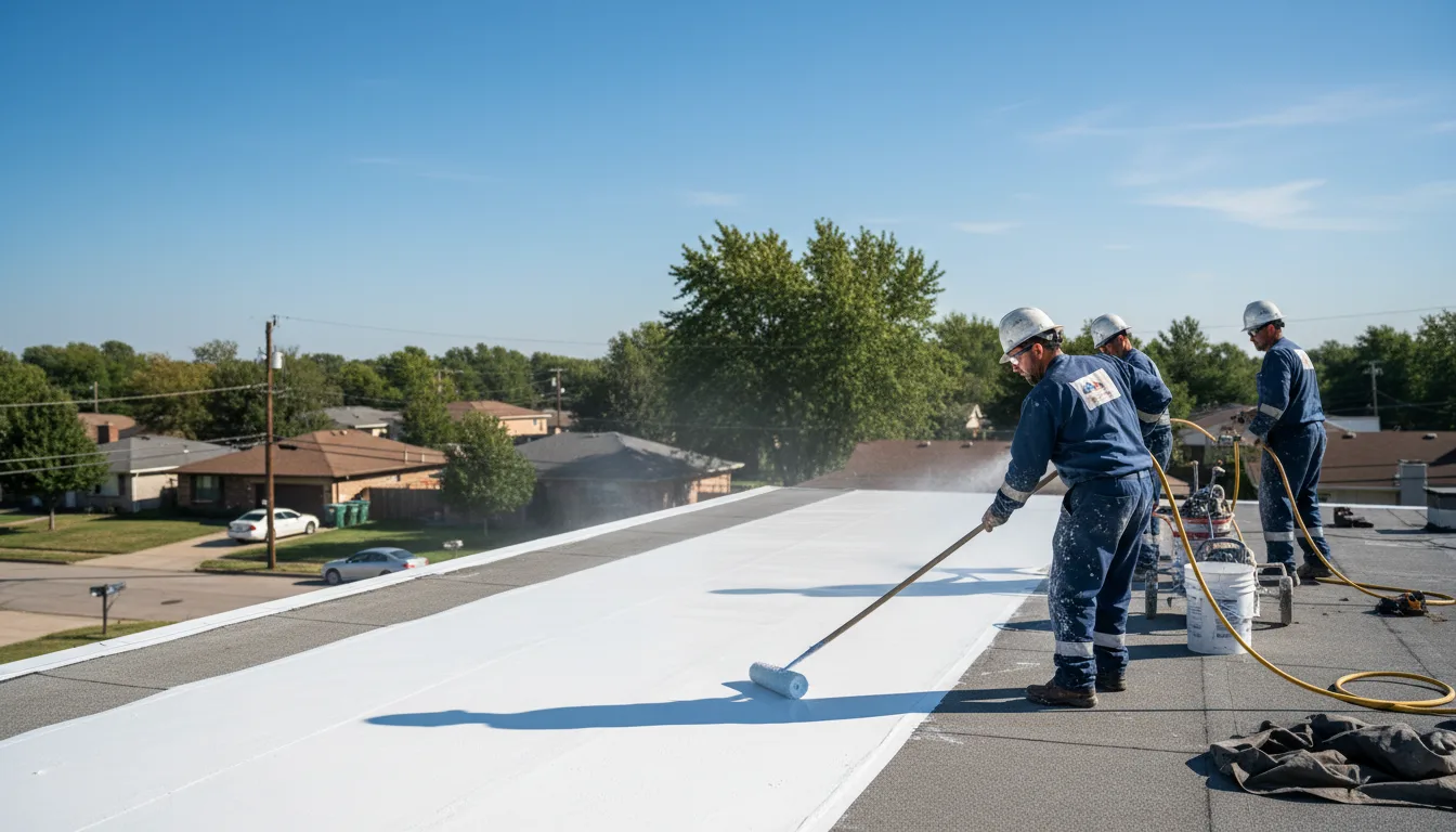 Commercial roof coating in Rutherford College, NC near me